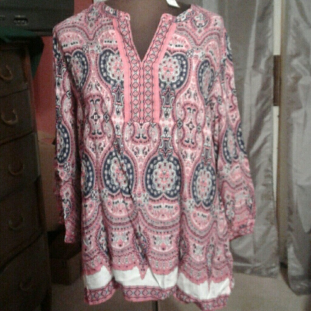 Talbots beautiful designed blouse size L women's.